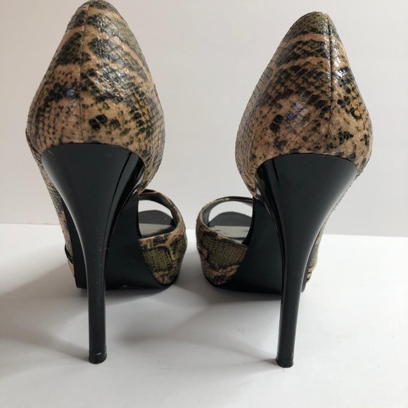 Guess Heels Animal Print Platform Shoes #7.5 - Picture 6 of 11